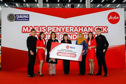 AirAsia contributes RM121,750 to the National Higher Education Fund Corporation to aid underprivileged students AirAsia contributes RM121,750 to the National Higher Education Fund Corporation to aid underprivileged students