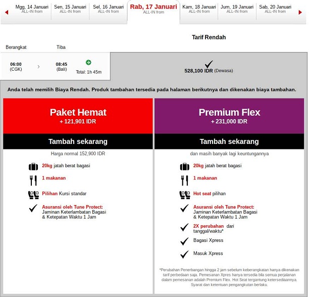 AirAsia Value Pack