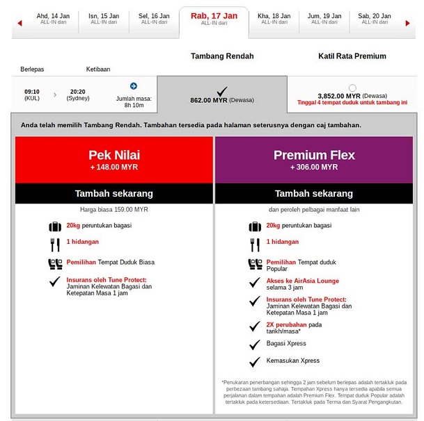 AirAsia Value Pack